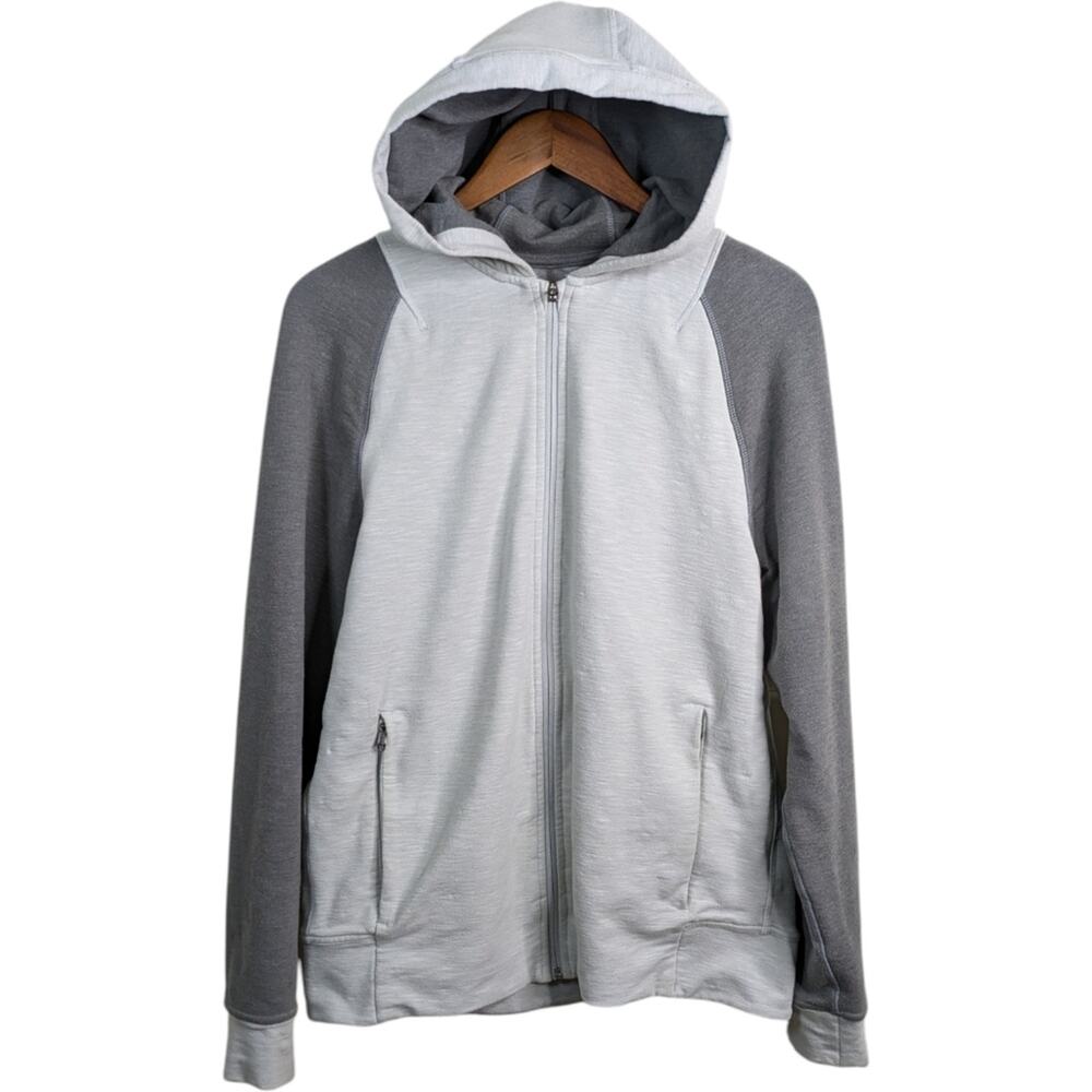 Lululemon City Sweat Hoodie Mens Medium Gray Heathered Silver Spoon Athleisure